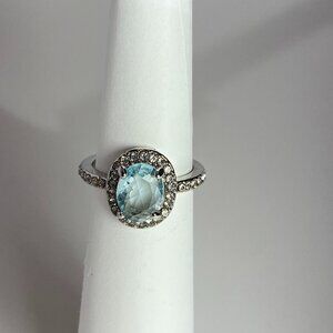 Light Blue Decor Ring